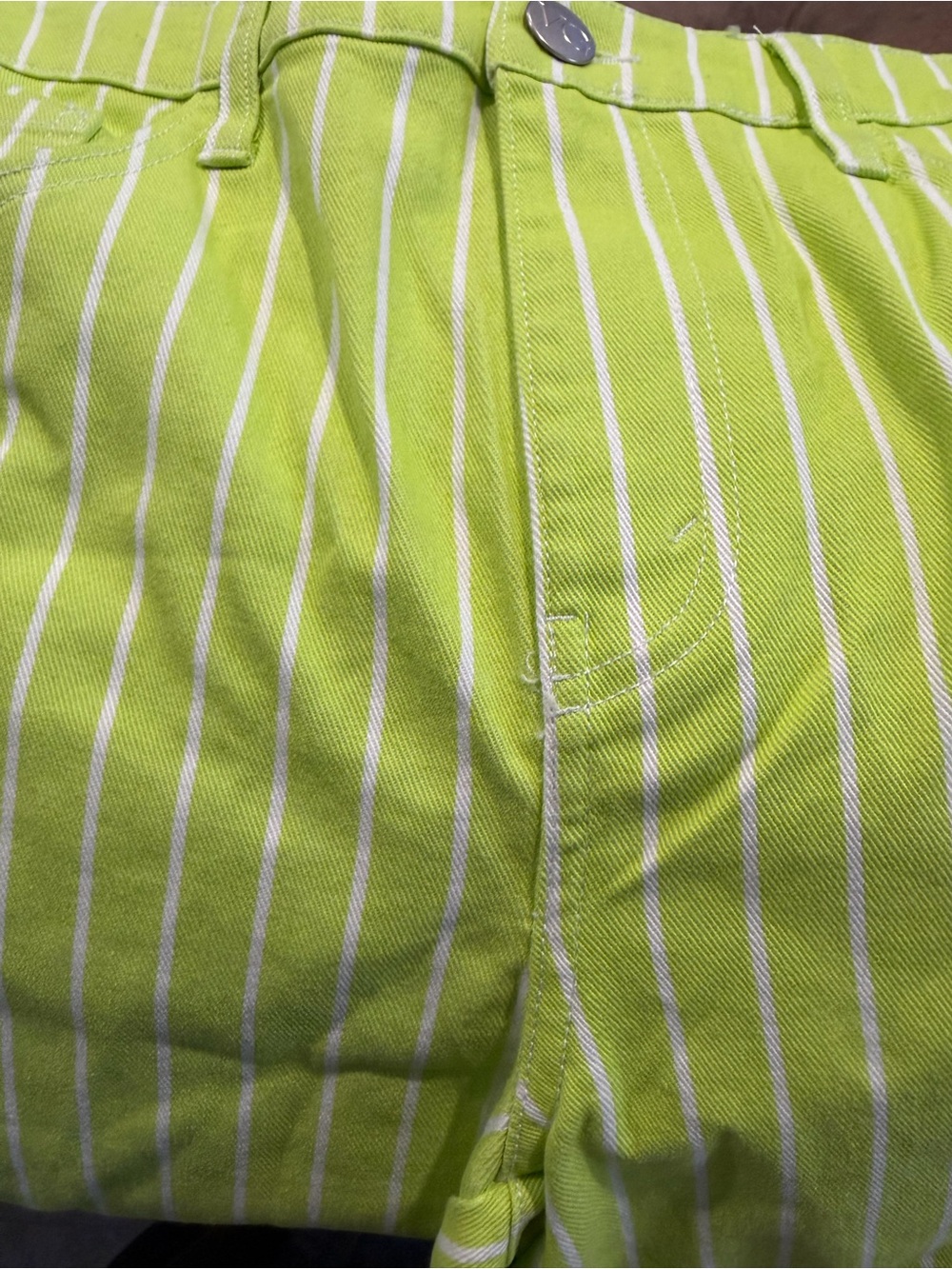 TARGET VICTOR GLEMAUD ACID LIME Striped Jeans Size 6 NWT - Picture 12 of 12